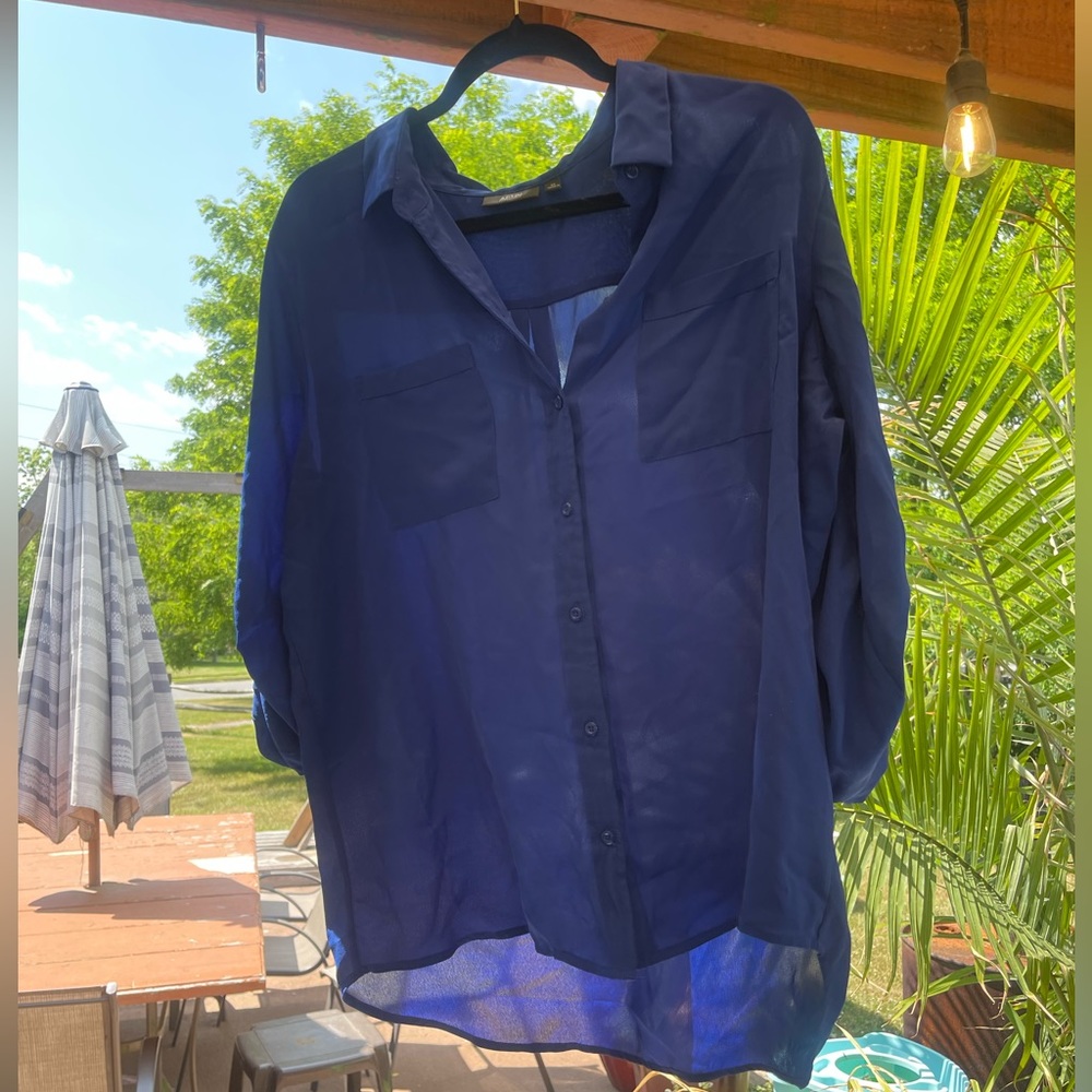 Blue sheer top!